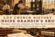 LDS Flow historical illustration of printers and bindery work for the first Book of Mormon